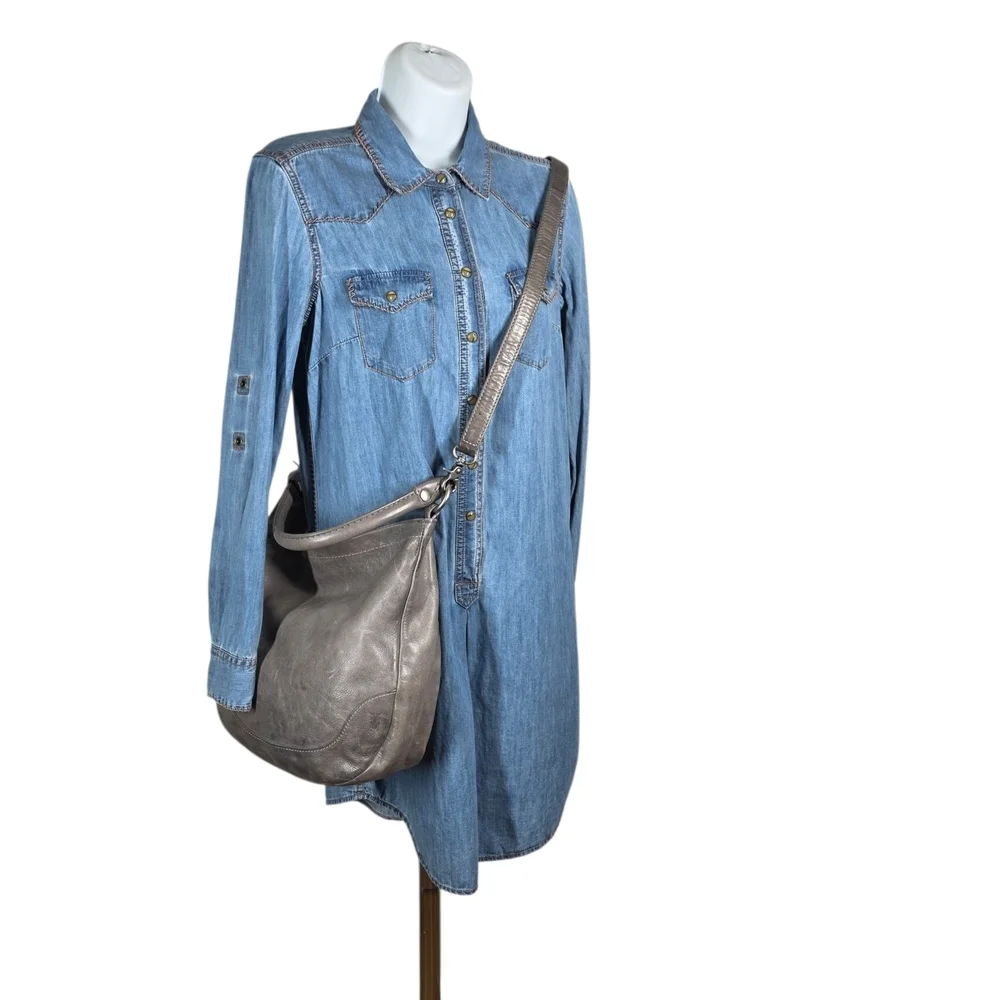 FRYE MELISSA LEATHER HOBO BAG